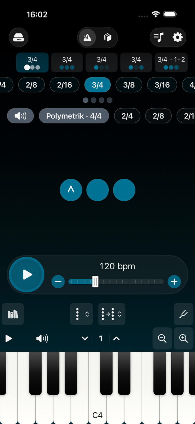 Polymetrik im Metronom